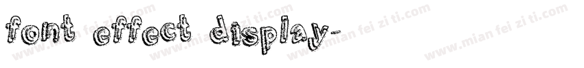 font effect display字体转换